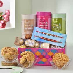 Devotional Rakhi and Cookie Set