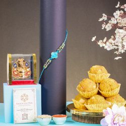 Divine Blessings N Kundan Rakhi Hamper