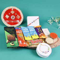 Vibrant Rakhi n Chocolate Gift Box