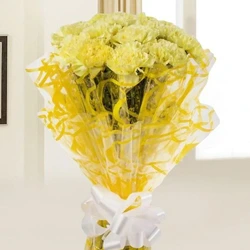 Order Online Yellow Carnations Bouquet
