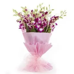 Shop for Purple Orchids Bunch Online