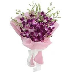 Send Purple Orchids Bouquet Online