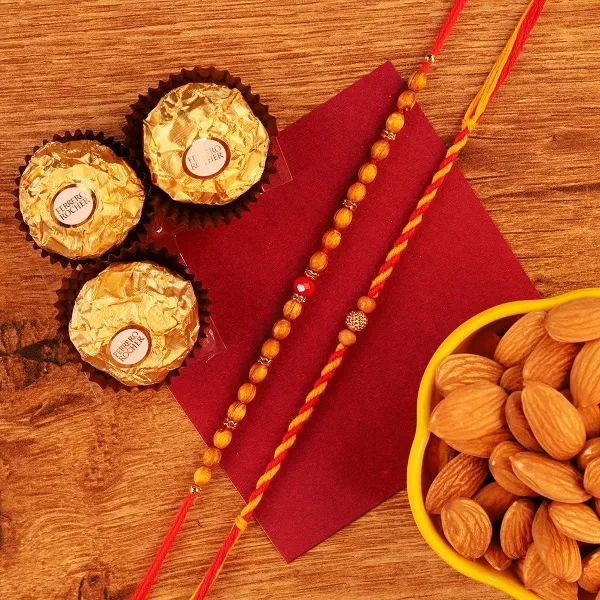 Choco n Nuts Splurge Rakhi Pair