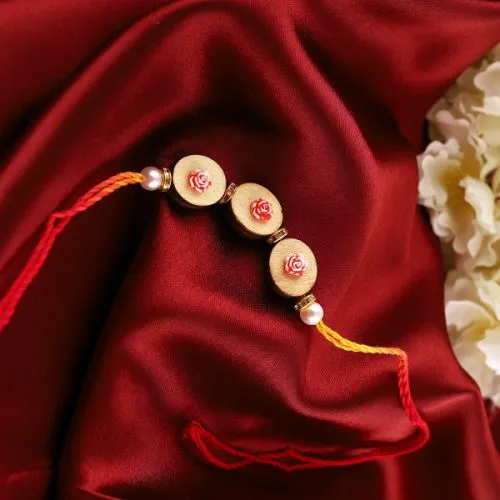 Flaming Roses Rakhi