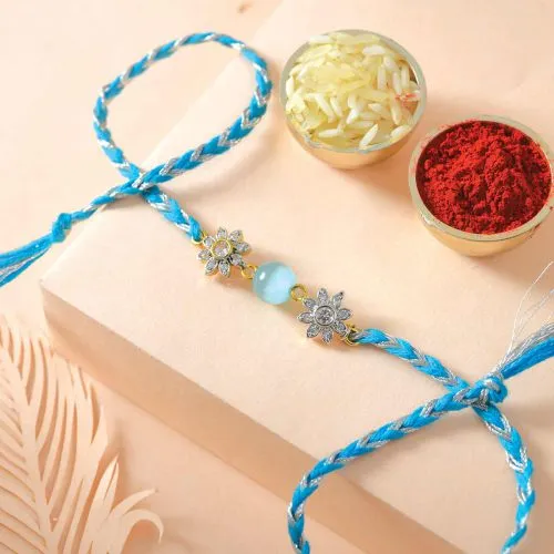 Heavenly Aura Blue Rakhi	