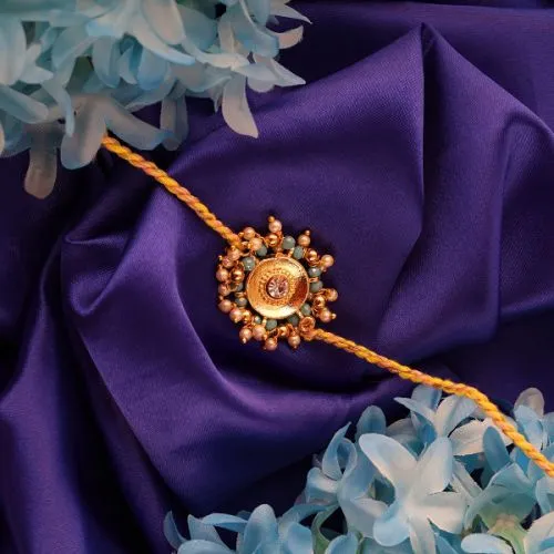 Blooming Pearl Beaded Rakhi