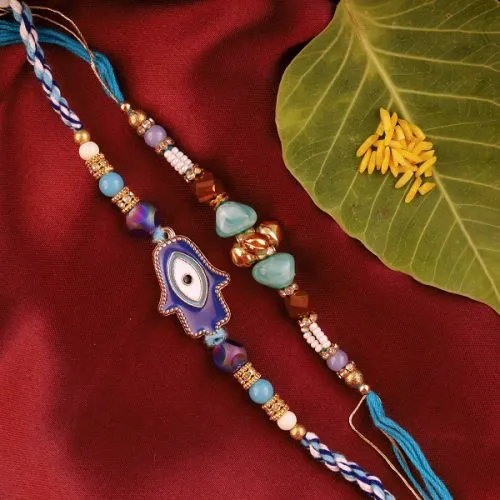 Blue Sheen Evil Rakhi