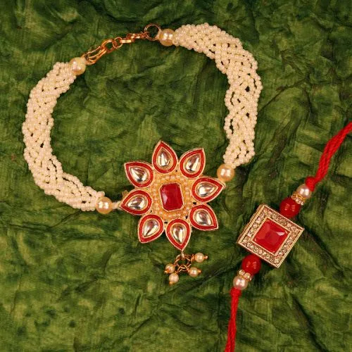 Suave Bracelet Bro Bhabhi Rakhi Set