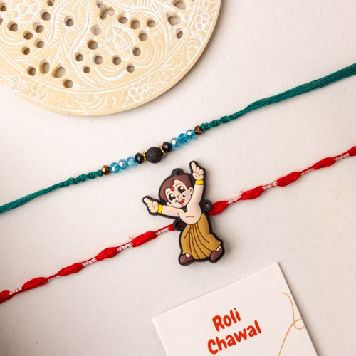 Intriguing Rakhi for Bhai N Cutest Bhatija