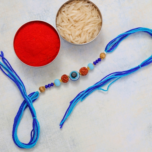 Divine Bliss Blue Eye Rakhi