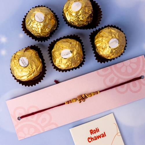 Happiness Rakhi with Ferrero 5