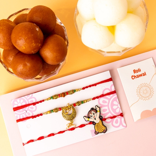 Sweetness Reigns with Family Rakhi Hamper