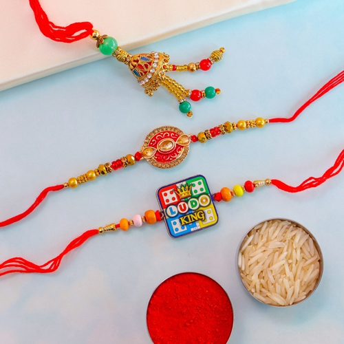 Beaded Wonder Family Rakhi set