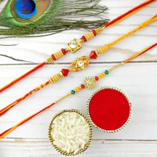 Marvellous Stone N Rakhi Set 3