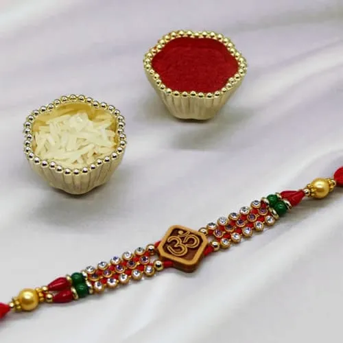 Beads Om Rakhi