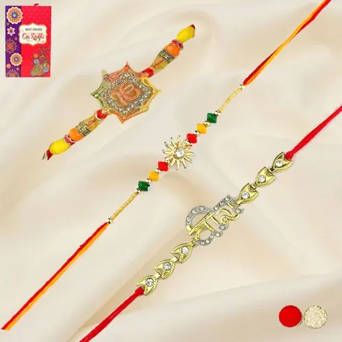 Stone D�cor Rakhis N Veera Threads