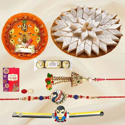 Sweetness Family Rakhi Combo n Thali