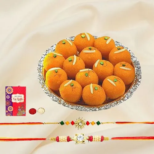 Desi Rakhis with Motichoor Mithaas