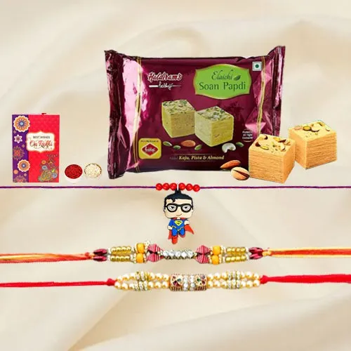 Kids n Sacred Thread Rakhis with Soan