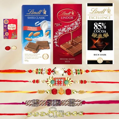 Aesthetic Shin Rakhi Sets n Lindt Lindor