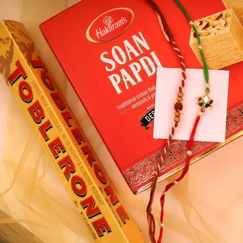 Rakhi Set with Gourmet Delights