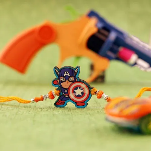 Kids Joy Captain America Rakhi