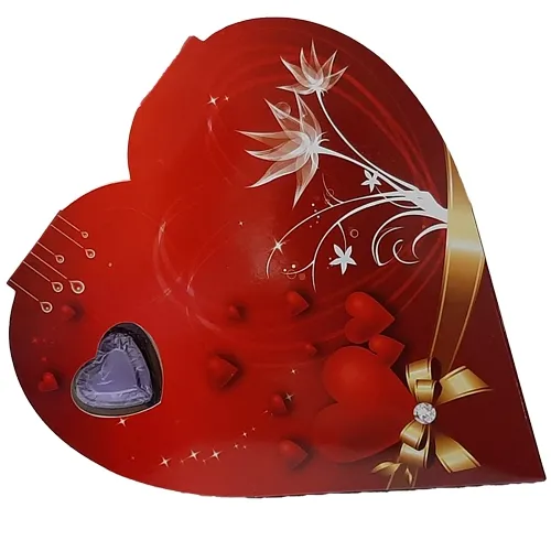 Red Heart Shape Pack of Assorted Homemade Chocolates