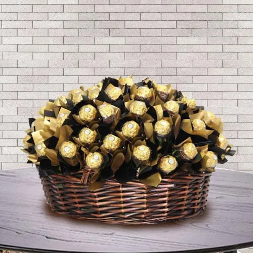 Marvelous Basket of Ferrero Rocher Chocolate