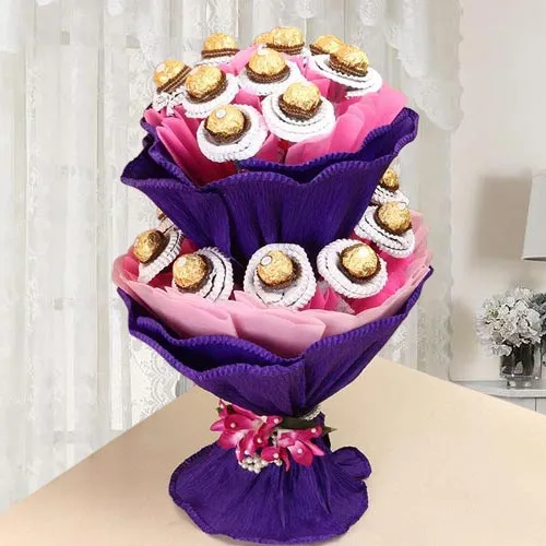 Marvellous Double Deck Ferrero Rocher Chocolate Bouquet