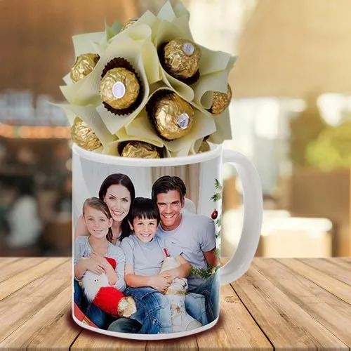 Marvelous Personalized Coffee Mug with Ferrero Rocher