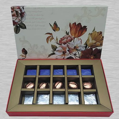 Order Online Gift Box of Dry Fruit Filled Handmade Chocolates