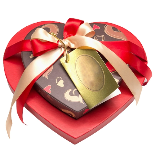 Sending Heart on Heart Chocolate Box Online