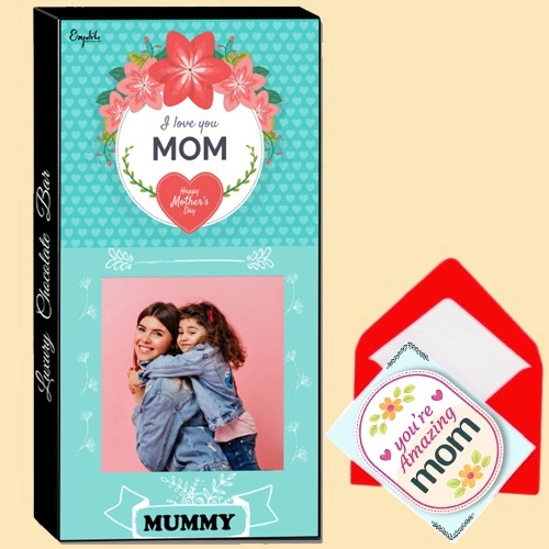 Delectable Personalized Mothers Day Choco Bar