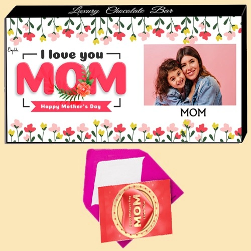 Elegant Personalized Love You Mom Chocolates