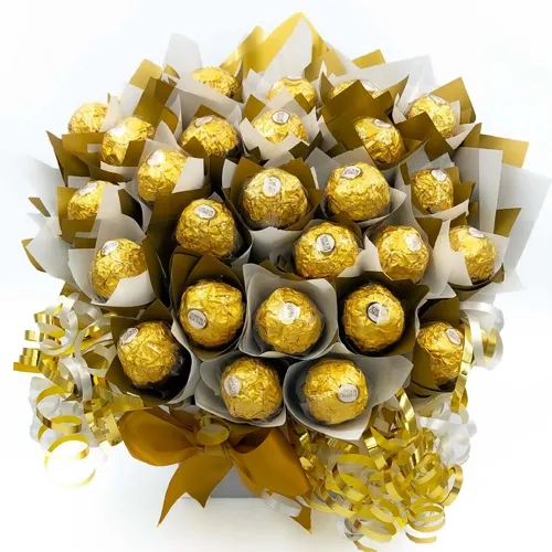 Birthday Gift of Ferrero Rocher Chocolate Bouquet