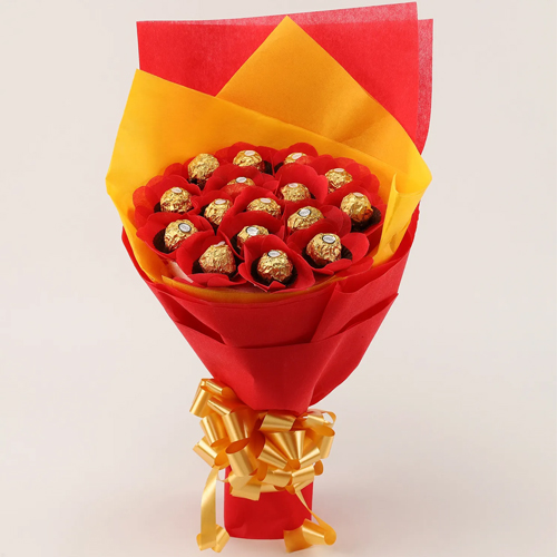 Send Ferrero Rocher Chocolates Bouquet Online