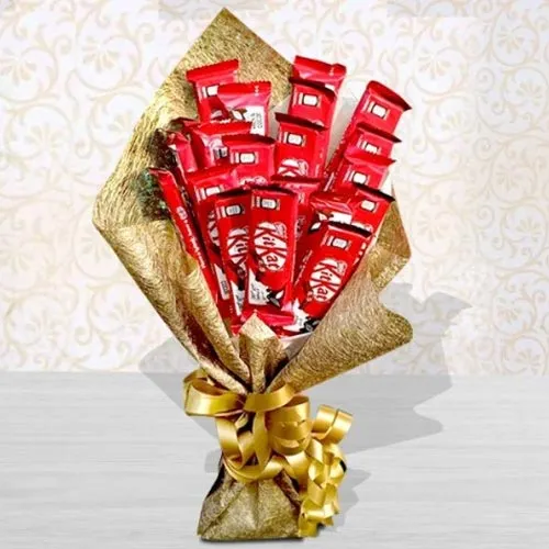 Marvelous Bouquet of Kitkat Chocolates