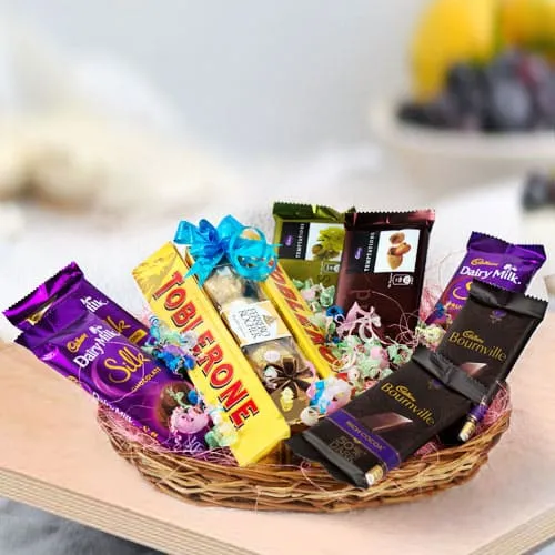 Buy Marvelous Assorted Chocos Gift basket