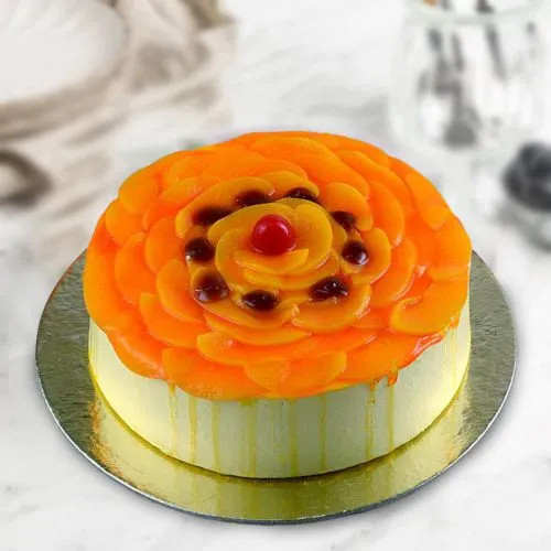 Delicate Eggless Mango Delight Cake