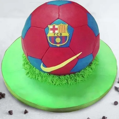 Sending FCB Design Football Chocolate Cake