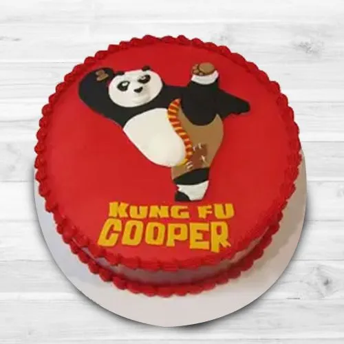 Online Kung Fu Panda Theme Chocolate Cake