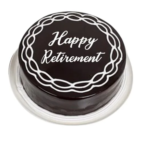 Happy Retirement Chocolate Cake