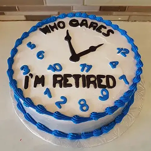 I M Retired Vanilla Cake