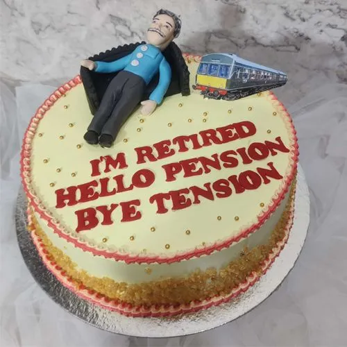 Hello Pension Retirement Cake