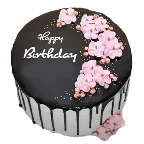 Blissful Choco Vanilla Birthday Cake