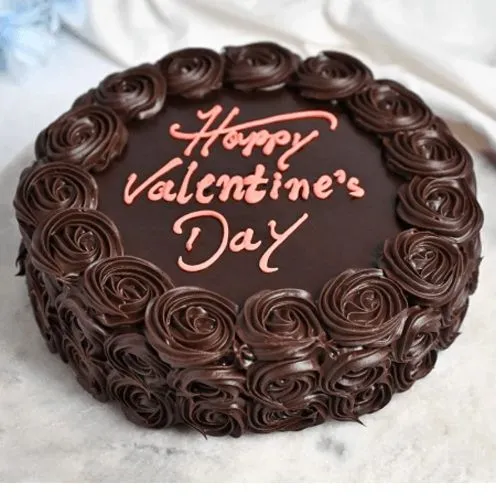 Decadent Floral Valentine Cake