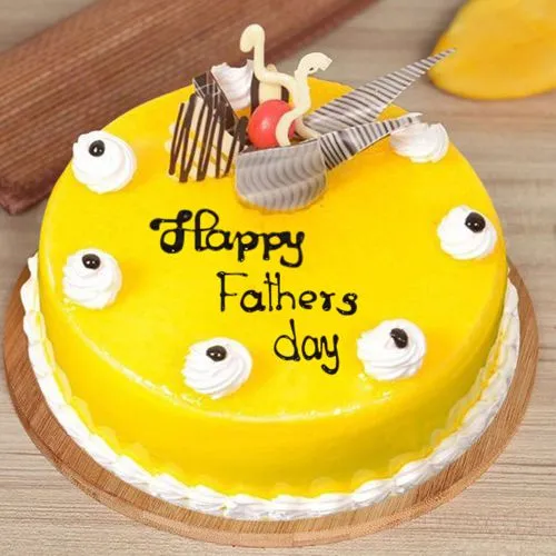 Heartfelt Fathers Day Mango Cake