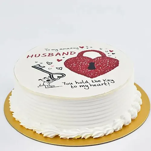 Enchanting Husband Key to Heart Cake Online