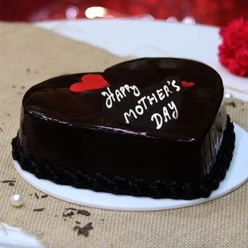 Deliver Chocolate Heart shaped Cake