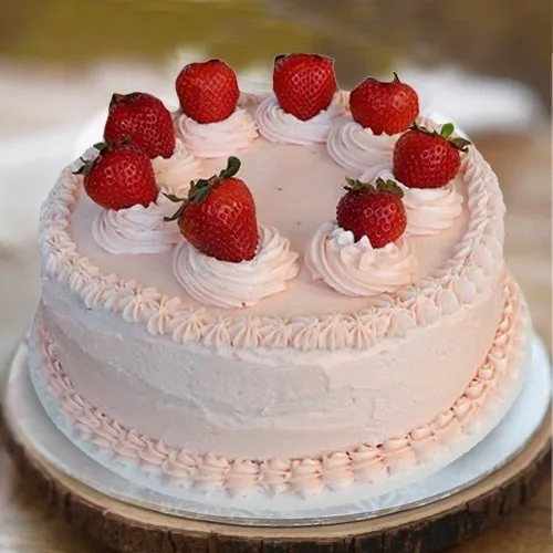 Deliver Online Blissful Strawberry Cake